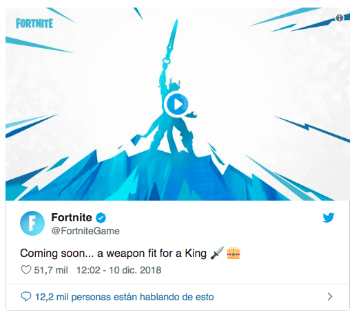 Fortnite revela tráiler con su nuevo tipo de armas: espadas.