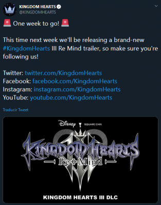 Anuncian tráiler de próximo DLC de Kingdom Hearts III