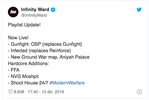Infinity Ward anuncia nuevos contenido para COD Modern Warfare