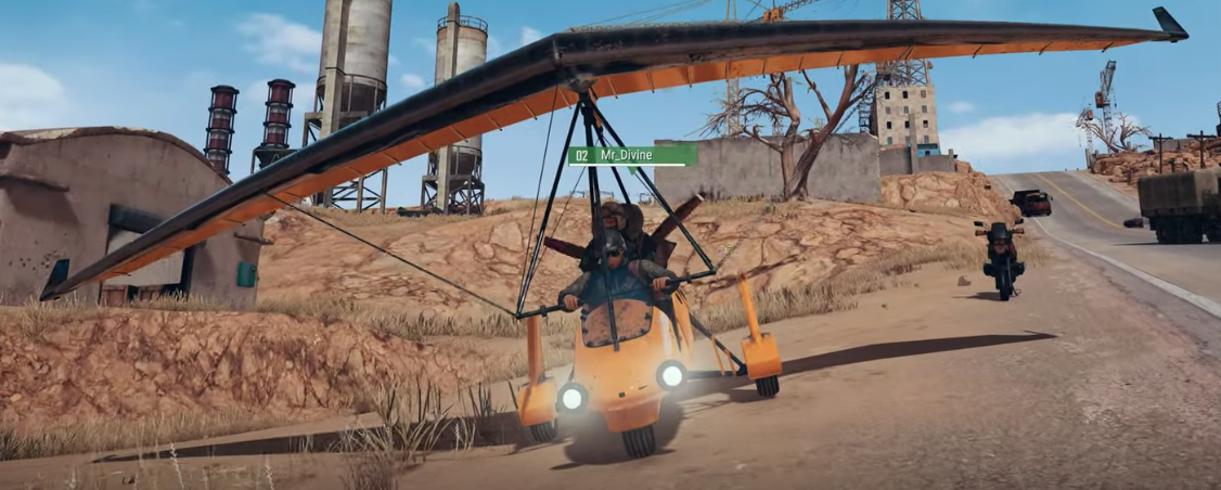 PUBG estrena vehículos voladores para realizar potentes tiroteos!