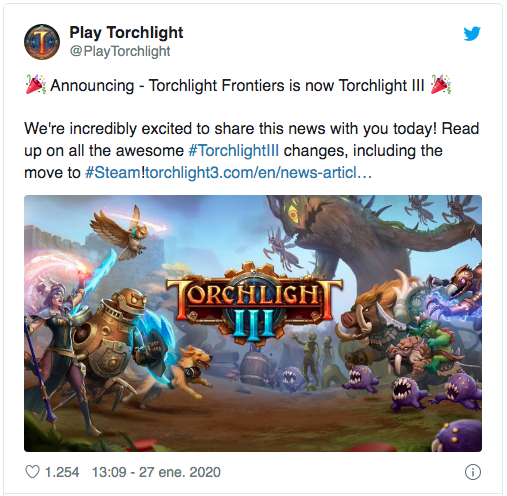 Torchlight 3, el juego para móviles llegará a PC este año!