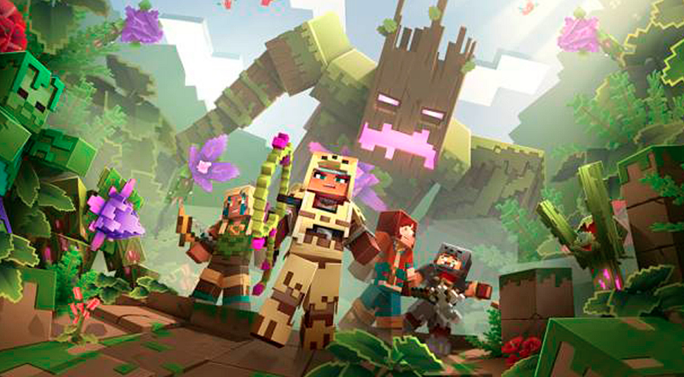 Jungle Awakens será el primer DLC de Minercraft Dungeons