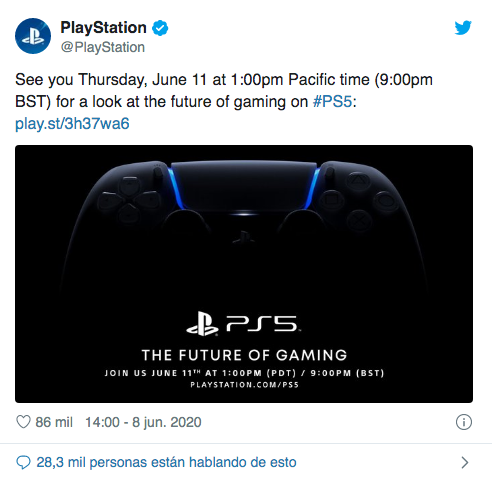 Si bien muchos esperábamos que el pasado 4 de junio finalmente se revelarán los detalles de la nueva consola de Sony en su evento especial, la compañía ha fijado una nueva fecha para su magno evento exclusivo de PS5, sería el próximo 11 de junio