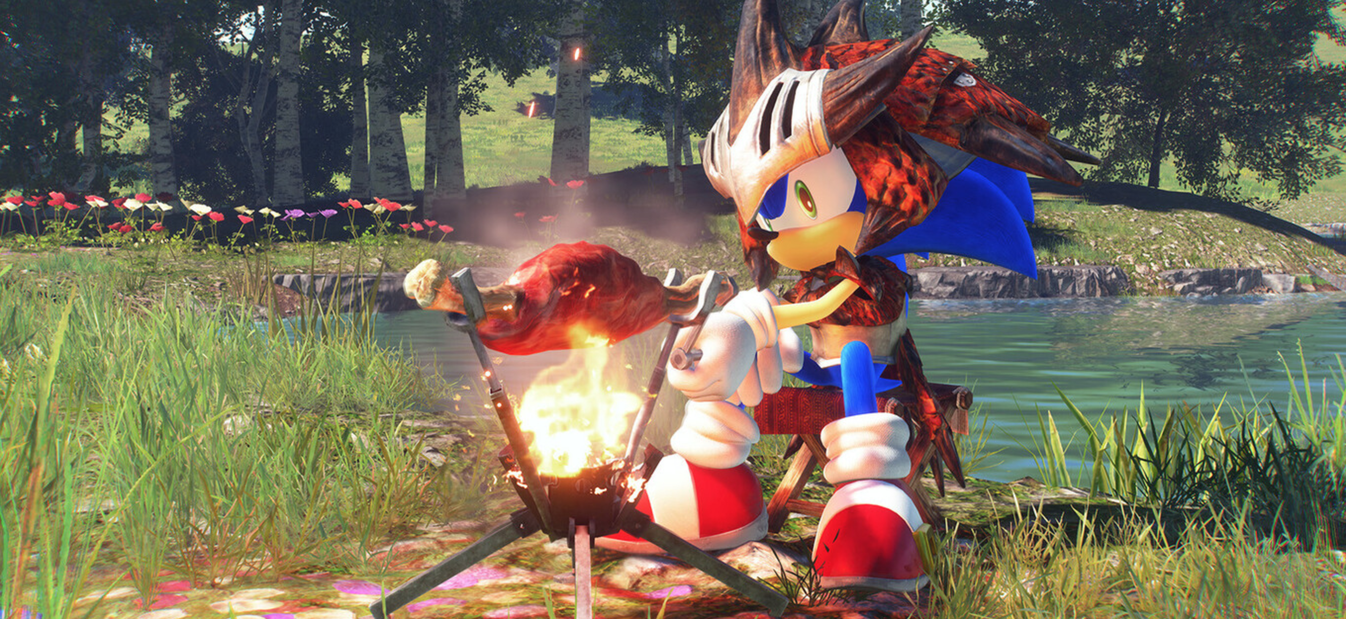 Sonic Frontiers recibe un DLC gratis con temática de Monster Hunter