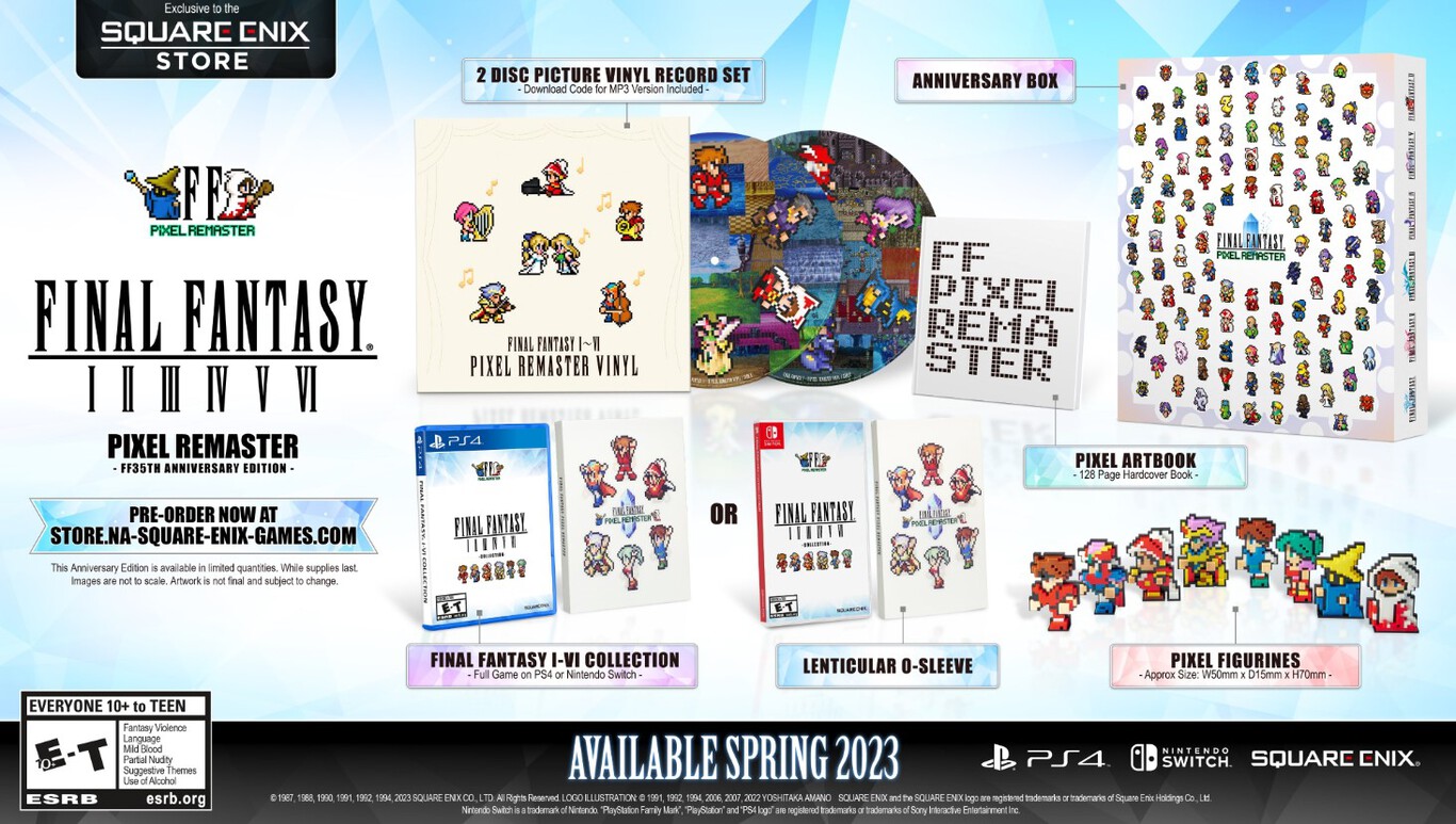 Final Fantasy Pixel Remaster revela fecha de lanzamiento