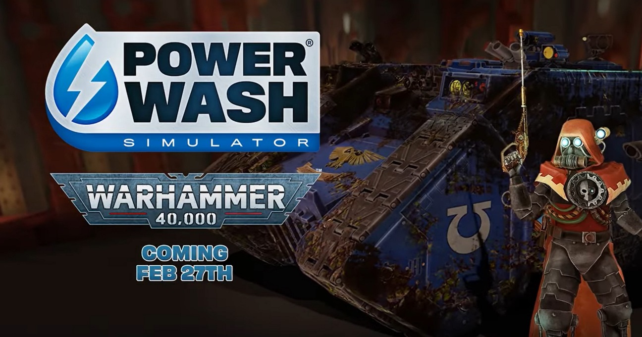 PowerWash Simulator ya tiene fecha de lanzamiento de su DLC con Warhammer 40.000!
