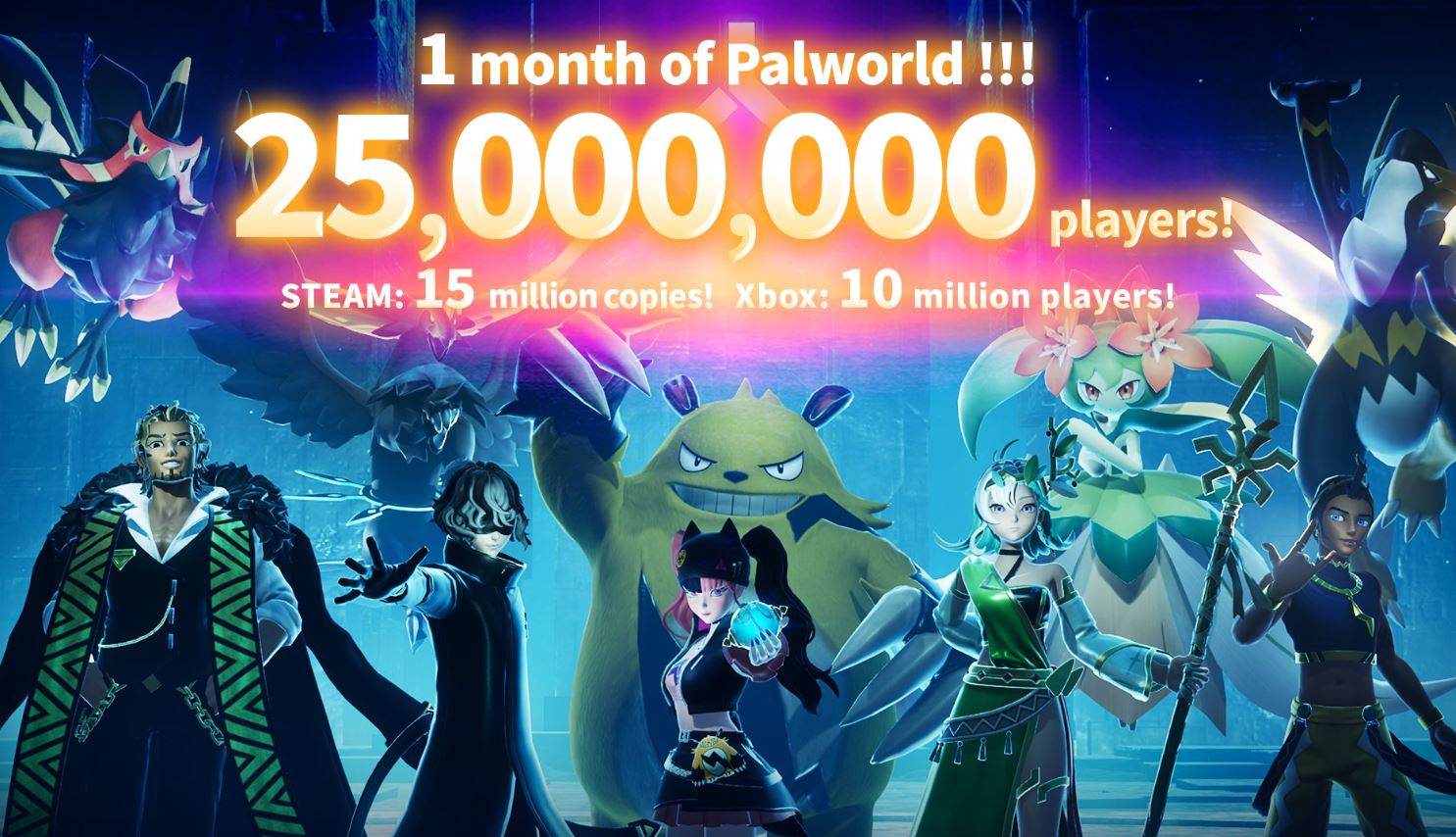 Palworld llega a los 25 millones de jugadores