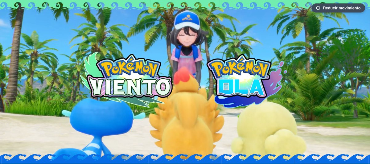 Presentan Pokémon Viento y Ola para arrancar la generación 10