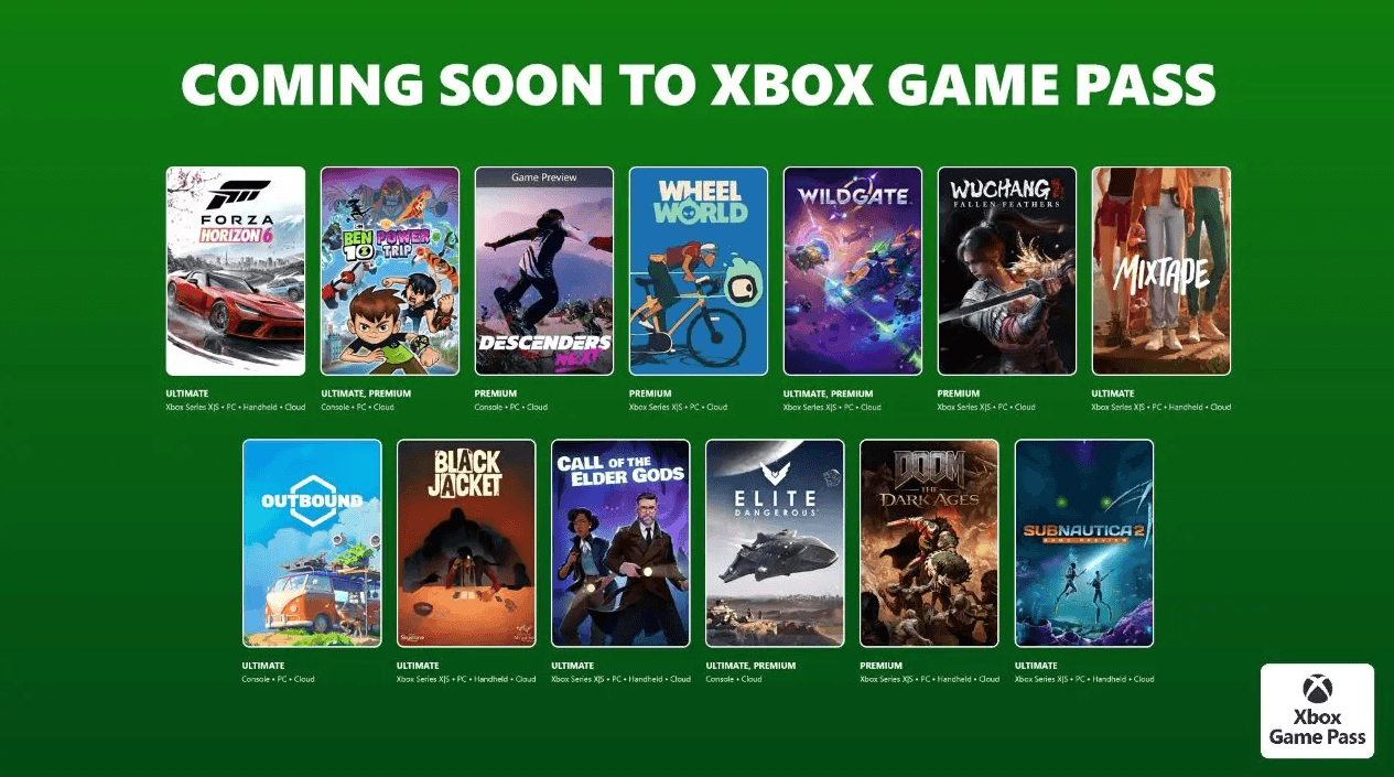 Xbox Game Pass arranca mayo con Forza Horizon 6, Subnautica 2 y una avalancha de lanzamientos