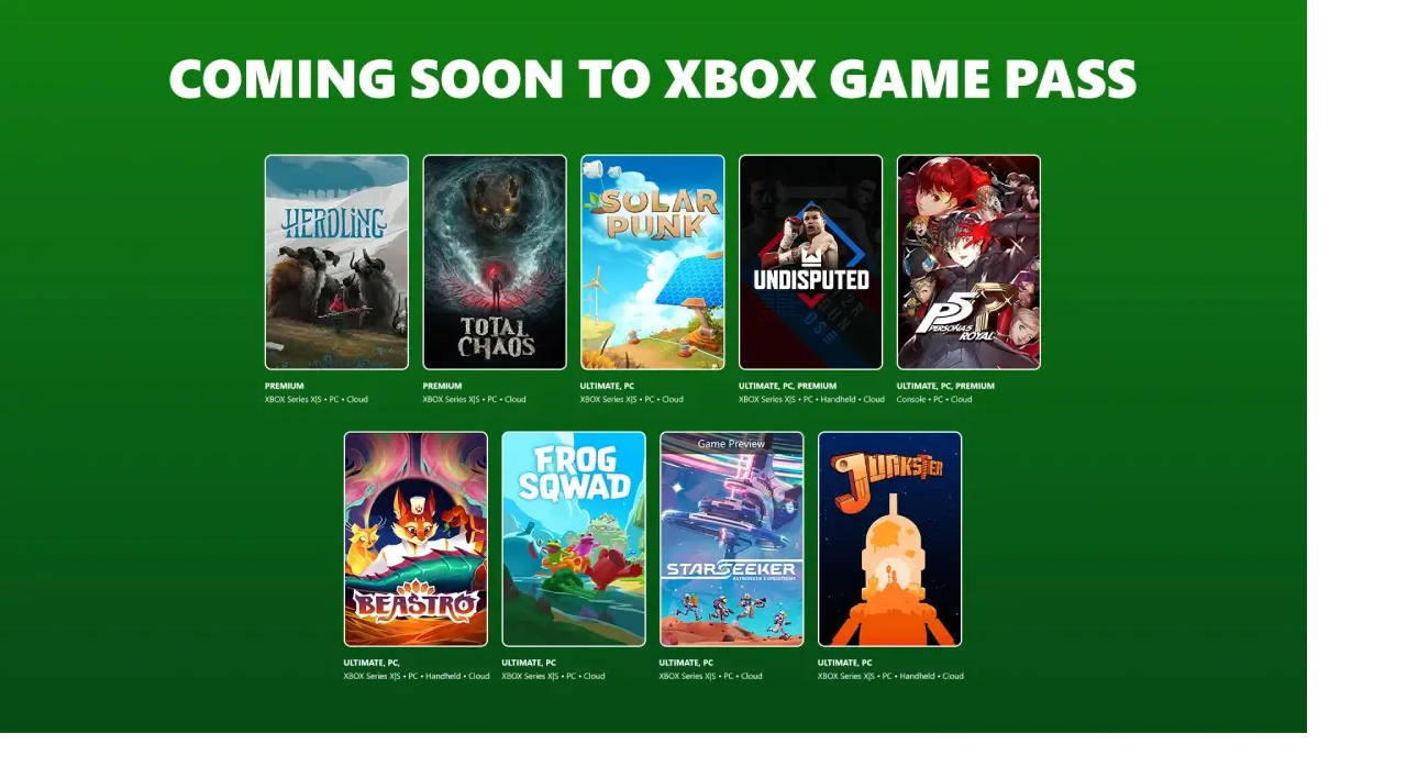 Anuncian los juegos de Xbox Game Pass de junio 2026